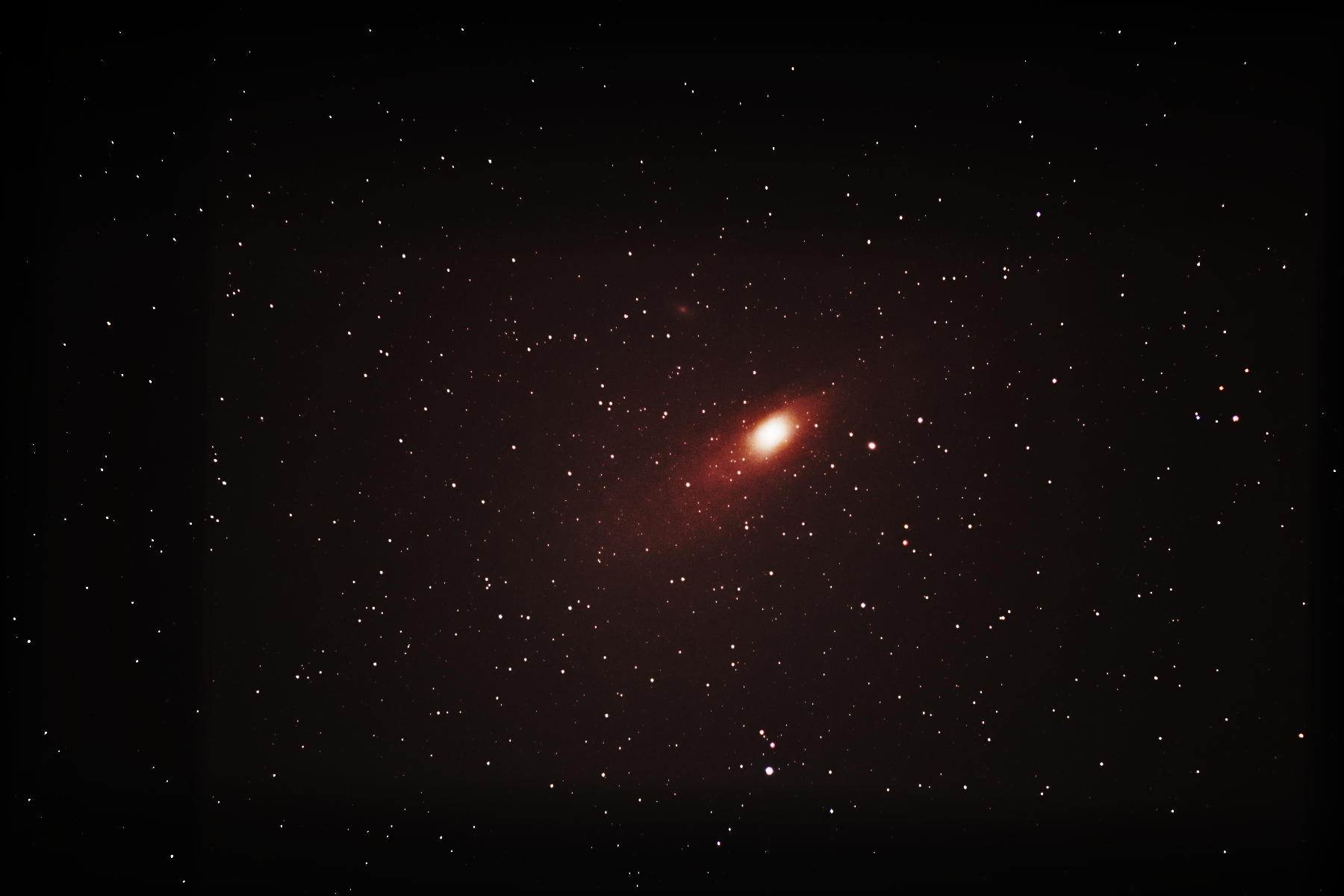 a kinda vague picture of the andromeda galaxy taken by me from my front yard